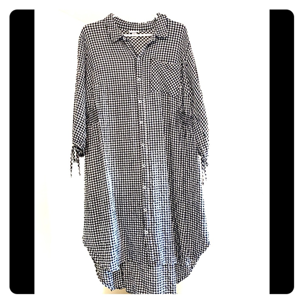 Ava & Viv Shirt Dress size 2X black and white